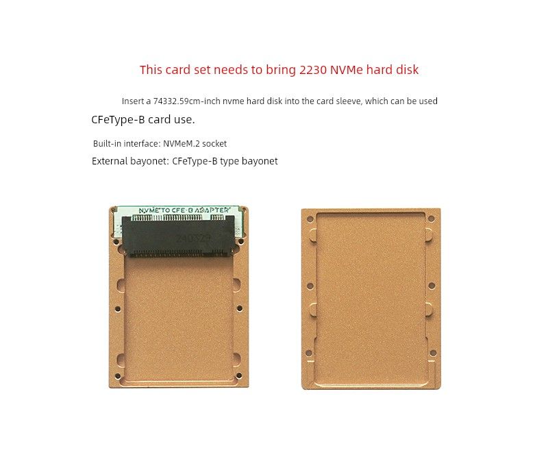 Red Copper Aluminum Alloy Metal CFe-B Kit Type B Card DIY Nikon Z6/Z7/Z9 Canon R5/3_voghion.com