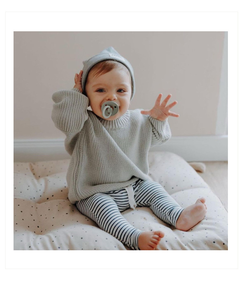 Ins hot style foreign trade cross-border children's clothing baby sweater baby boy girl child autumn and winter loose knitted jacket_voghion.com