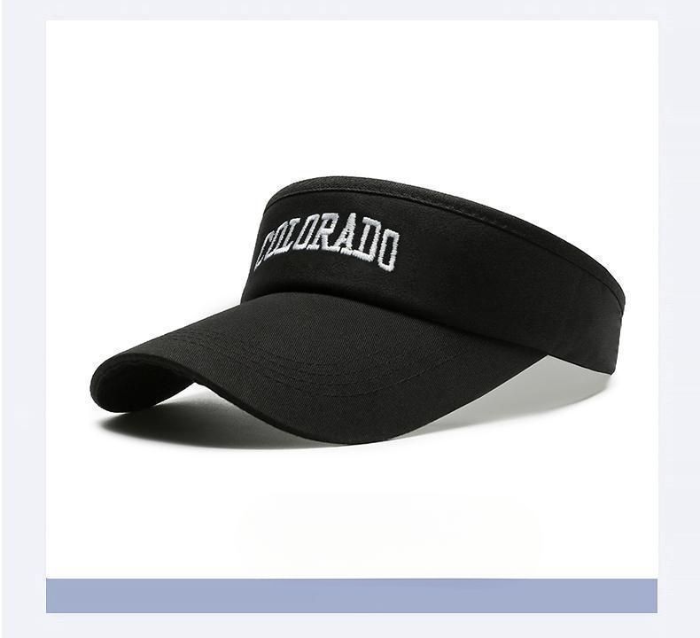 Hochwertiger Sommer-Sonnenschutz-Entenschnabelhut mit offenem Oberteil für Damen, Internet-Promi, Sport-Sonnenhut mit Gesichtsschutz ohne Oberteil_voghion.com