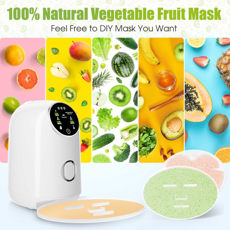 Facial Mask Maker Machine Touch Screen Smart Automatic Fruit Natural Vegetable Collagen Home Use Beauty Salon SPA Care Eng Voice_voghion.com