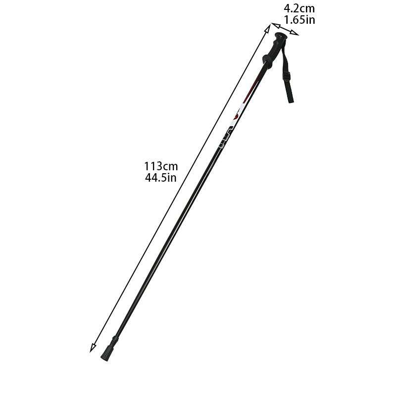 One Section Multi-Functional Ultra-Light Aluminum Alloy Double Board Snow Ski Stick Couple Model_voghion.com