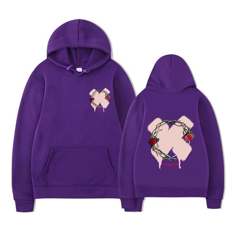 Felpa con cappuccio unisex con stampa di lettere di nuova moda per uomo e donna autunno inverno_voghion.com