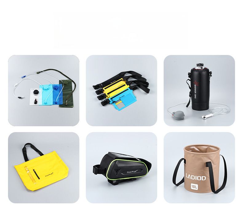 Outdoor Wandern Radfahren Sport Tragbare Tasche Dunkelblau Pull Soft Running Spezielle Wasserflasche_voghion.com