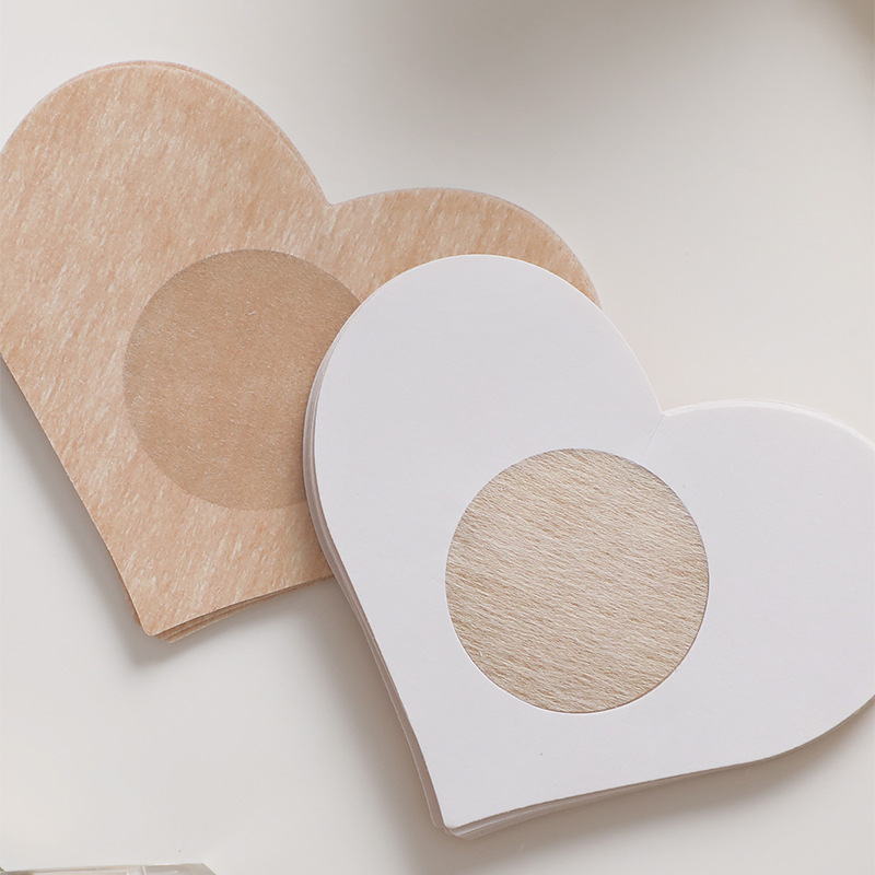Women's clothing Disposable non-woven nipple patch Silicone invisible breast patch Anti-bump anti-exposure nipple patch_voghion.com