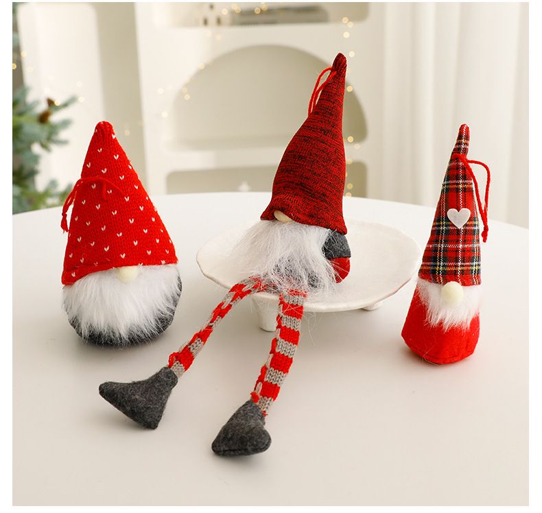 Eşsiz Şapkalı Noel Cücesi Süslemeleri - Ev, Ofis ve Tatil Sergileri İçin Şenlikli İskandinav Tarzı Figürler_voghion.com