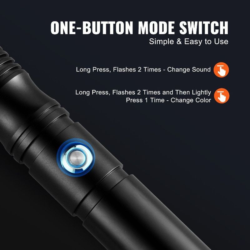 Lightsaber 40 Dueling Sounds Rechargeable RGB Colors Saber 16 12 Light_voghion.com
