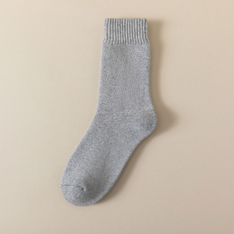 Winter dikke handdoek sokken heren dikke badstof sokken casual diamant midden sokken katoenen sokken heren warme sokken wollen sokken_voghion.com
