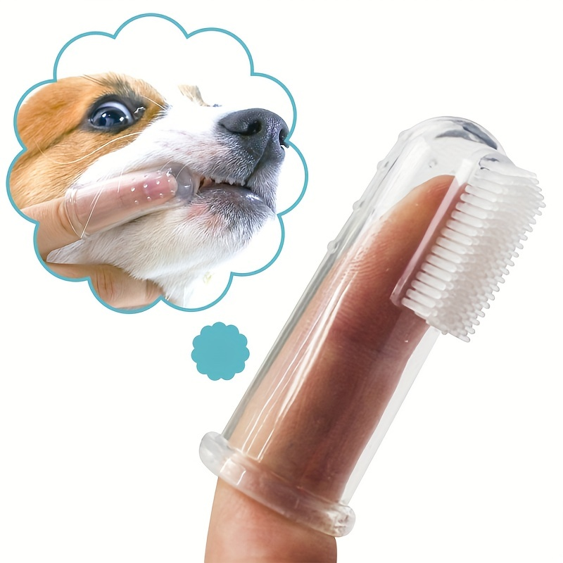 Toothbrush & Cat, Dog Toothbrush, Finger Brush For Pets Tooth Cleaning_voghion.com