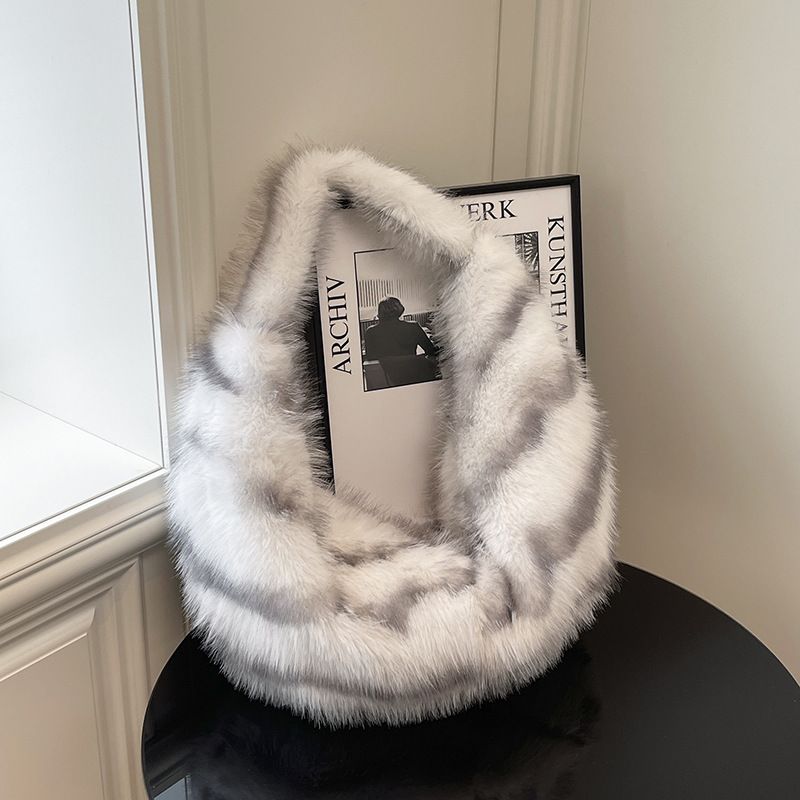 Nuova borsa da viaggio calda e versatile in peluche, con tracolla singola in pelliccia di alta qualità, in stile Hot Girl_voghion.com