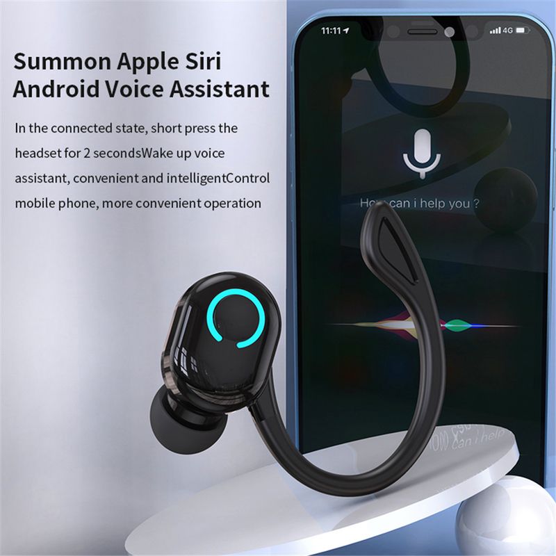 Słuchawki bezprzewodowe S10 TWS Sportowe douszne Bluetooth 5.2 Mini słuchawki douszne Ultra-długi czas czuwania Zestaw słuchawkowy głośnomówiący z mikrofonem do smartfona_voghion.com