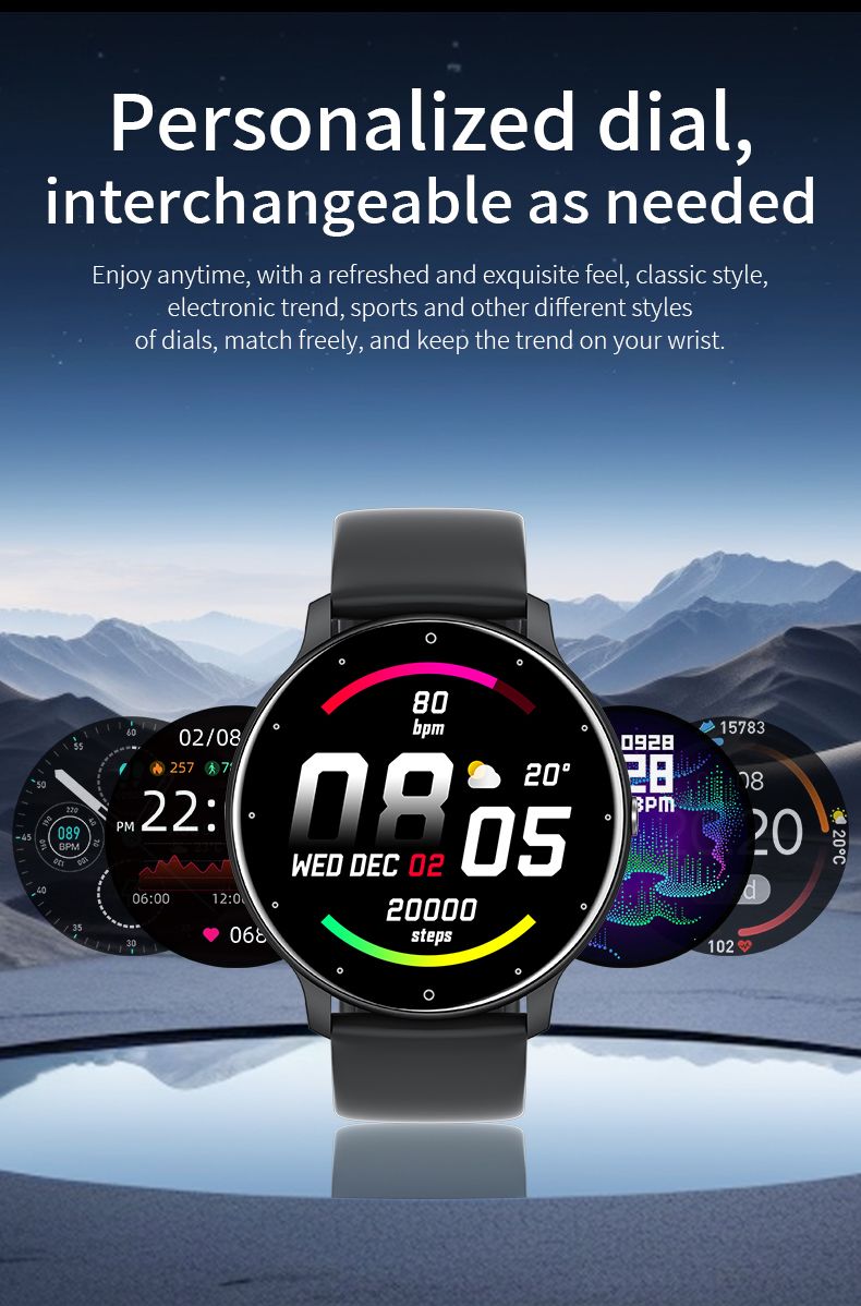 2025 Smart Frauen Voller Touchscreen Sport Fiess Uhr Mann Wasserdicht Bluetooth Anruf Für Android IOS Smartwatch Männer_voghion.com