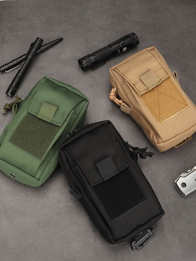 Multifunctional Portable Military Fan Molle First Aid Kit Tactical Camping Mountaineering Mobile Phone Bag_voghion.com