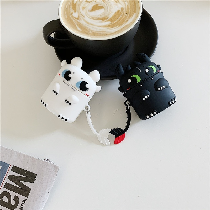 Cartoon Dragon Case voor AirPods Pro2 Airpod Pro 1 2 3 Bluetooth Oordopjes Opladen Doos Beschermende Oortelefoon Case Cover_voghion.com