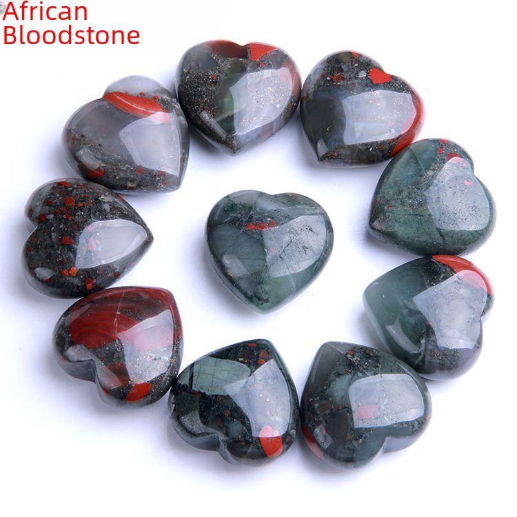Factory Direct natural pink crystal heart-shaped ornaments jade peach heart crystal jewelry hibiscus stone heart-shaped crafts_voghion.com