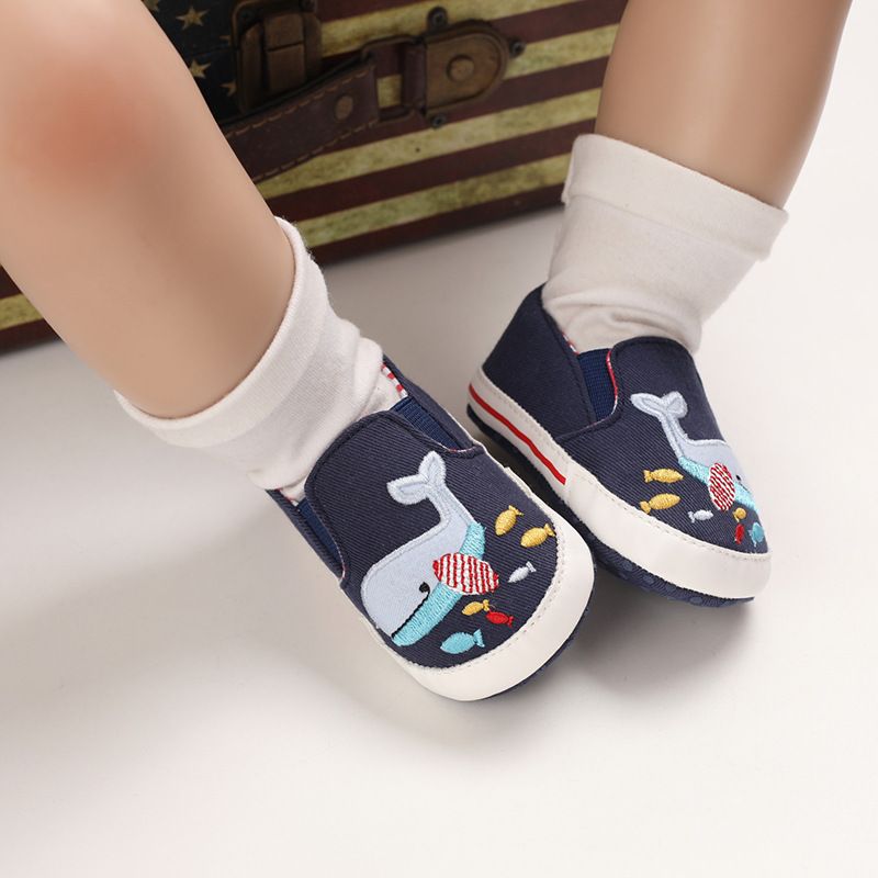 Mother & Kids Spring and autumn 0-1 year old baby cartoon canvas shoes_voghion.com