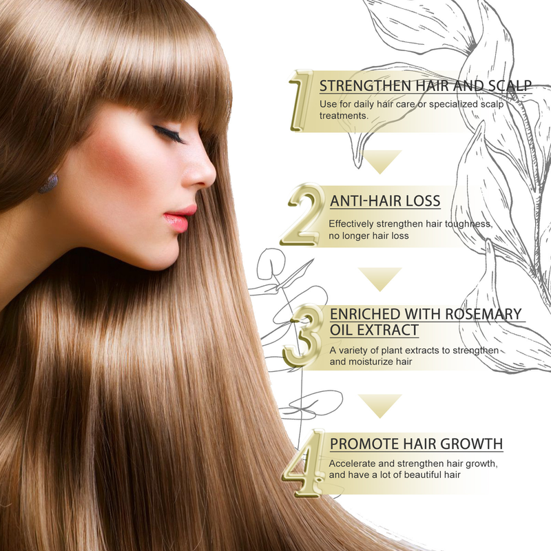Rosemary Hair Essential Oil, Hair Softening Hair Nourishing Hair Conditioner Oil_voghion.com