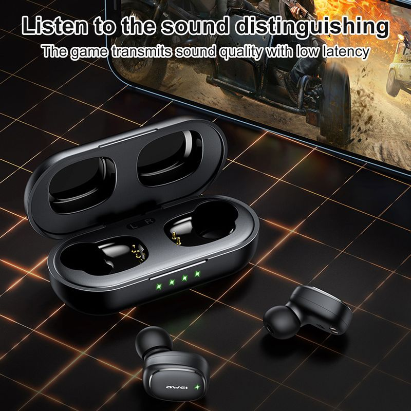 1 Set Cuffie da gioco T13 Pro Unità clacson da 8 mm Interfaccia Smart Touch Tipo-C Supporto per chiamate Prompt vocale Bluetooth 5.1 Guida_voghion.com