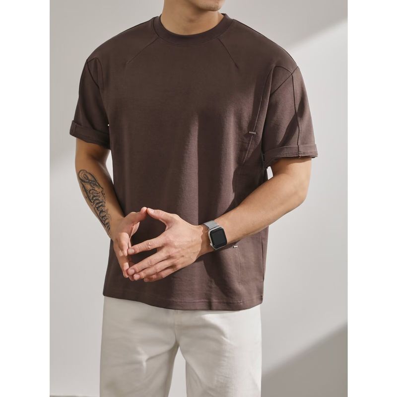 Herrenbekleidung Design Sense Deconstruction Line Lose Kurzarm-T-Shirt Herren Sommer Neuer Stil Atmungsaktiv Einfaches Casual T-Shirt Top_voghion.com
