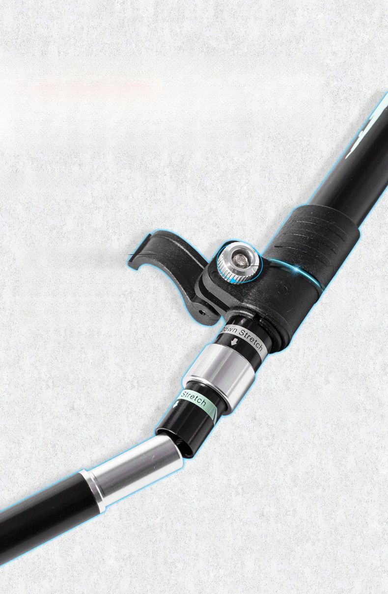 Aluminum Alloy Folding Ultralight Ultra-hort Telecopic Outdoor Trekking Pole Hiking Climbing Walking Stick 5_voghion.com
