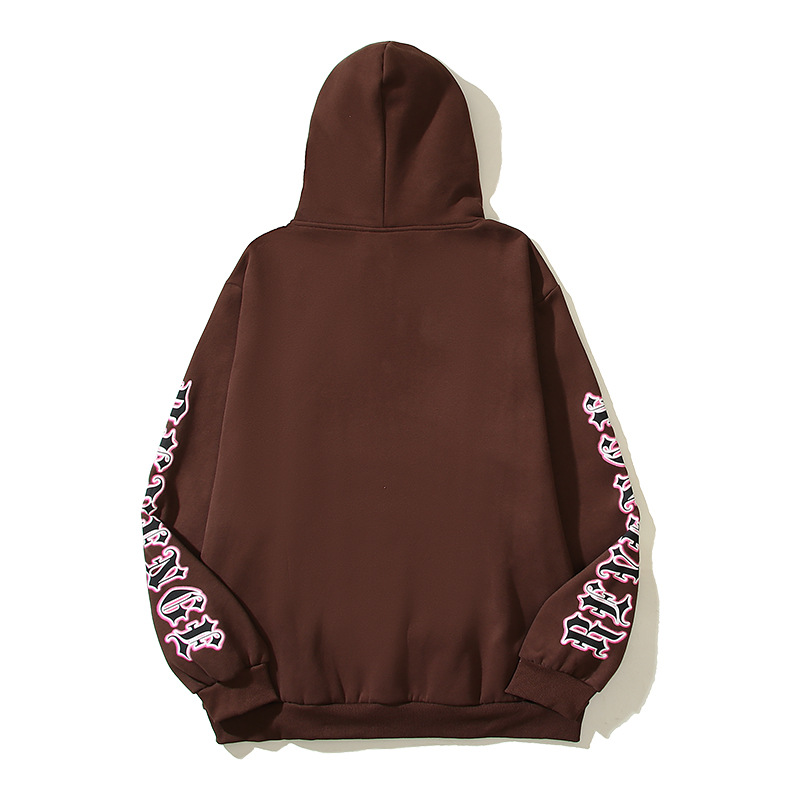 Men's vintage Eagle monogram print hoodie loose-fitting hoodie_voghion.com