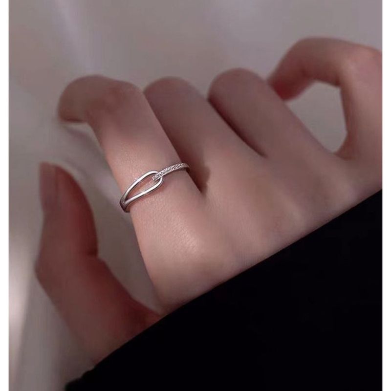 925 Sterling Silver Rupert's Tears Ring For Women, Ins Korean Version, Light Luxury, Simple Niche Design, High-end Feel,_voghion.com