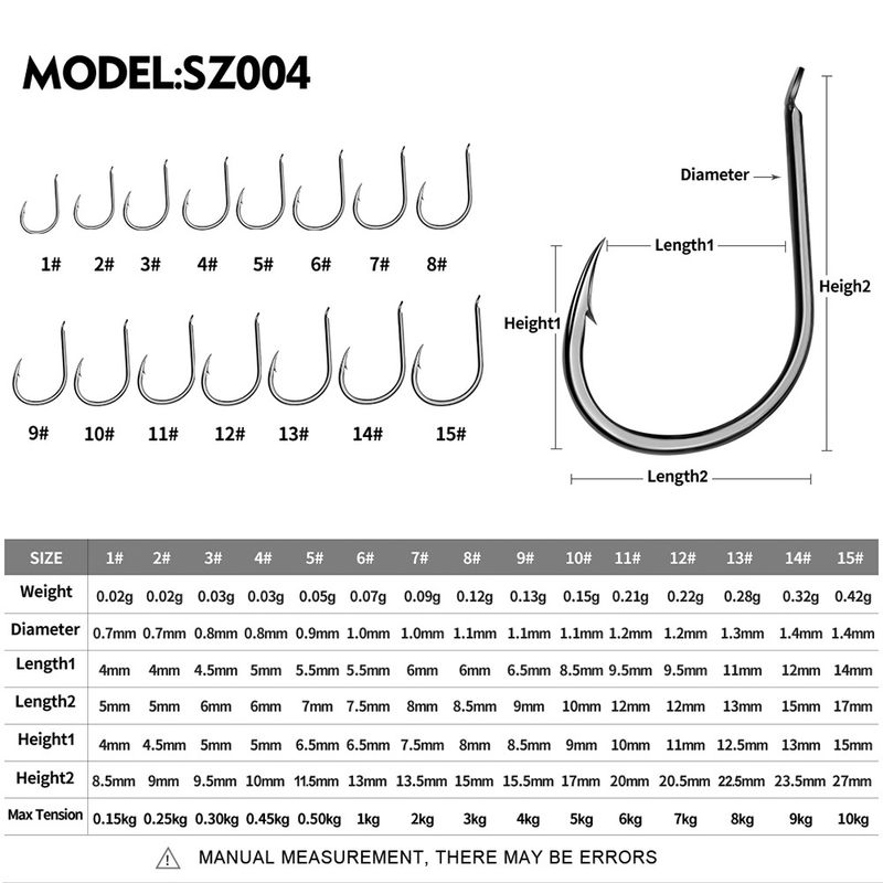 Iseni Soft Worm Single With Barbed Crucian Carp Iron Plate Hook Bulk Hooks Fishing Gear 100pcs/box_voghion.com