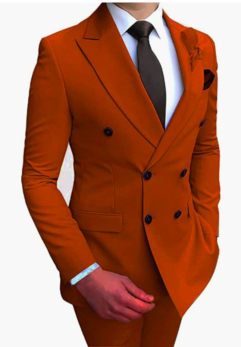 Costume d'affaires et de loisirs de mariage, ensemble de costume de banquet de mariage en deux pièces pour marié et garçon d'honneur, homme_voghion.com