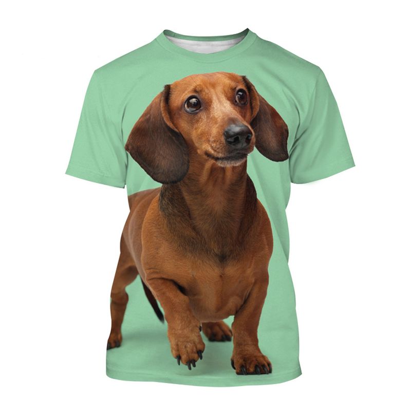 Maglietta casual unisex a maniche corte con stampa digitale alla moda estiva 2023 per cani_voghion.com