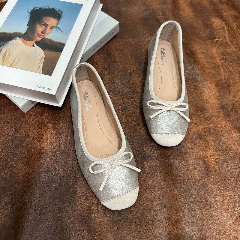 Dongguan Foreign Trade Sheepskin Ballet Candy Color Flat For Women 25 New Sole Soft Surface Comfortable Casual Women's_voghion.com