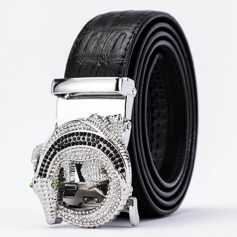 VOOTHOST Männer Gürtel Leder Gürtel Metall Legierung Automatische Schnalle Marke Design Taille Gürtel Für Männer Strap Männlichen VB221_voghion.com