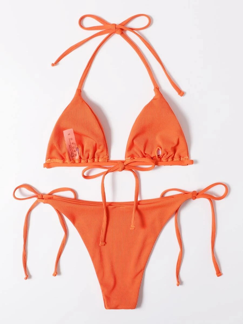 2025 Neuer sexy Triangel-Bikini-Strand-Set, zweiteiliger Badeanzug_voghion.com