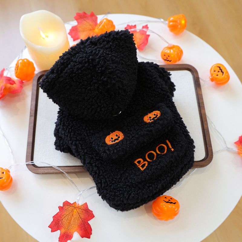 Felpa con cappuccio a forma di testa di zucca per cani e gatti, autunno inverno 2025_voghion.com
