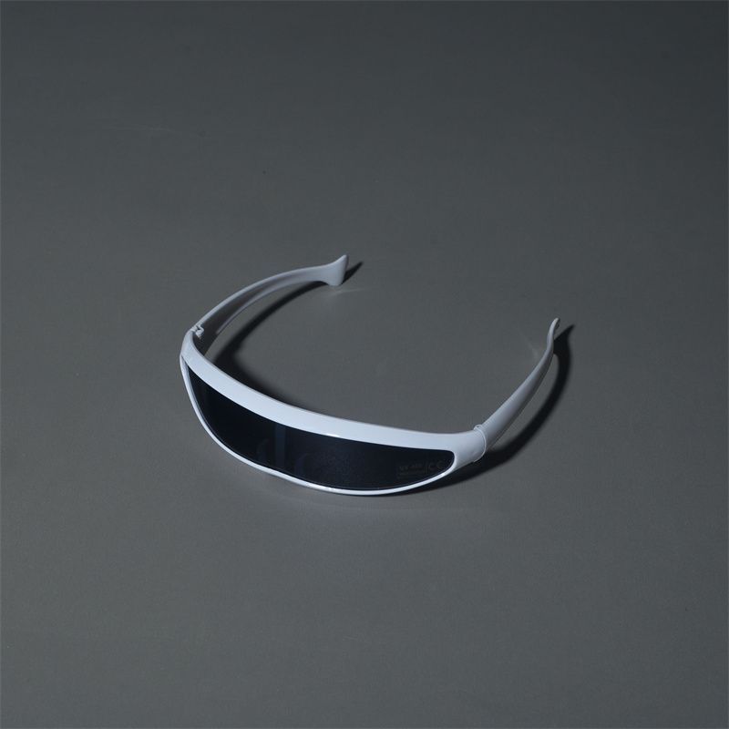 Cyberpunk Futuristic Rectangular One-piece Narrow Frame Ins Trendy Men's Hot Girl Hip-hop Laser Sunglasses_voghion.com