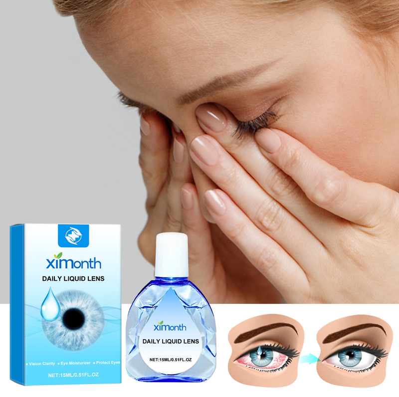 Les gouttes quotidiennes XIMONTH soulagent la fatigue, le liquide de soin hydratant pour les yeux secs et rouges_voghion.com