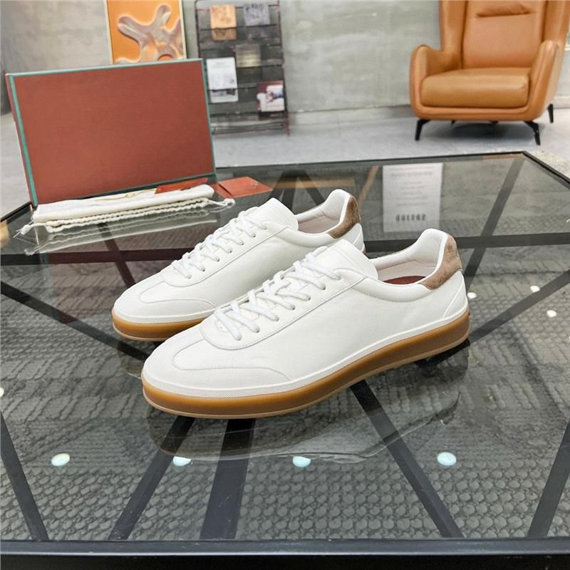 Zapatos casuales de ante para hombre, de cuero genuino, con cordones, de negocios, de lujo, de moda 2025_voghion.com