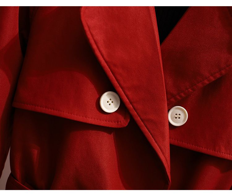 Trench da donna con cintura - Cappotto lungo oversize dalla vestibilità slim, elegante e giovanile, taglie forti, da ufficio e casual_voghion.com