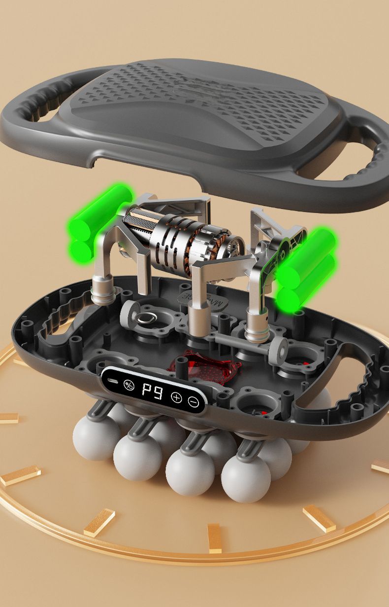 Massaggiatore per il rilassamento muscolare a impatto profondo con vibrazione multi-testa e pistola per fascia di livello professionale a sedici testine_voghion.com