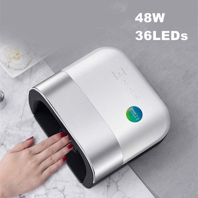 48W chytrá UV LED lampa na nehty 36PCS LED gelové laky inteligentní automatický senzor jednoruční sušičky nehtů rychleschnoucí zařízení na nehty_voghion.com