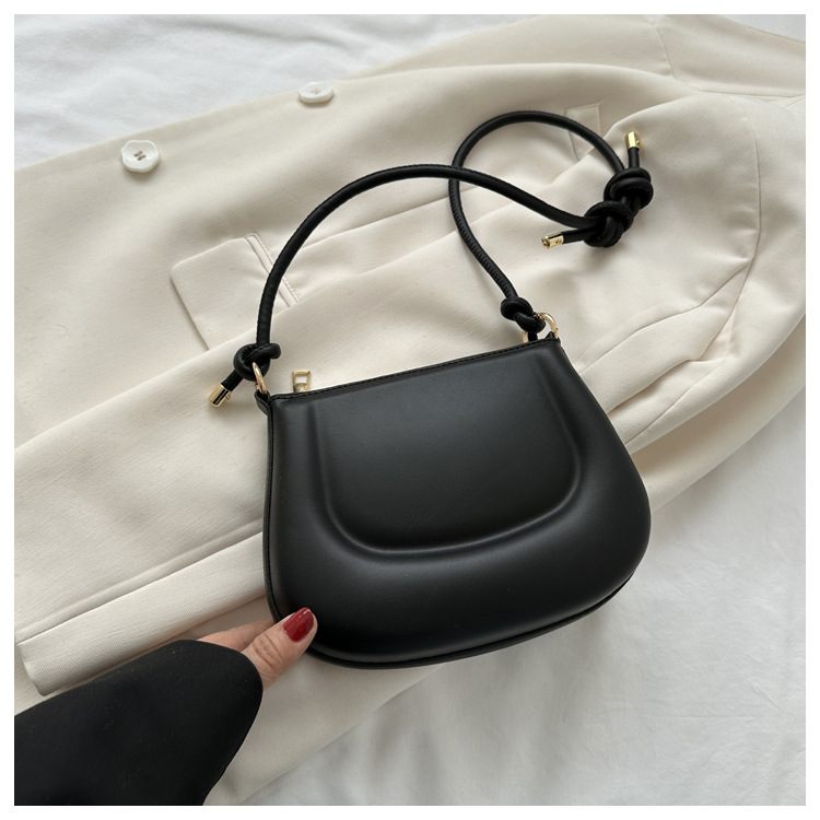 Borsa a tracolla 2024 nuova PU moda popolare tinta unita temperamento ascellare borsa a tracolla alla moda da donna invernale_voghion.com