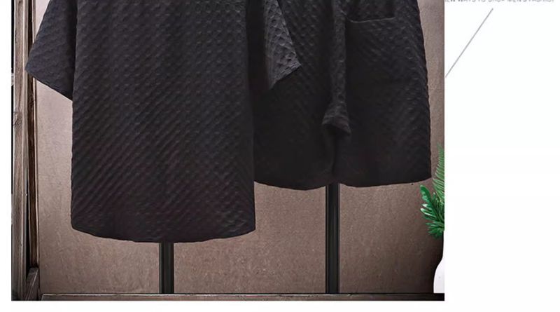 Men's Clothing Summer Solid Color Ice Silk Suit Thin Sports Casual Two Piece Suit Summer Handsome Short Sleeved Shirt_voghion.com