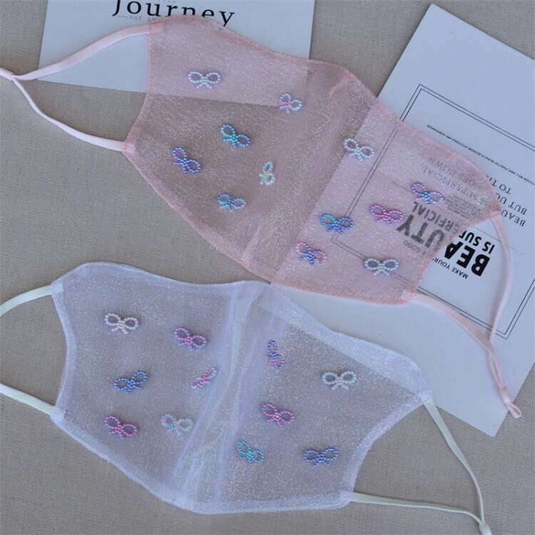 New Summer Tulle Mask Star Mask_voghion.com