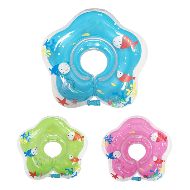 ToysMall Swimming Neck Ring Inflatable Air Leak Prevent Baby Bathing Accessory Toddler Kids Water Pool Neck Float Ring For Toddler_voghion.com