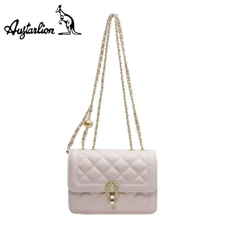 AUGTARLION Borsa a tracolla piccola quadrata con catena trapuntata, di alta qualità, per donna, 2025, nuova e alla moda_voghion.com
