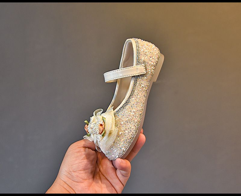 8775 herbst Neue Mädchen Koreanische Ausgabe Mittleren und Großen kinder Diamant Prinzessin Mädchen Mode Bogen Einzelnen Schuhe_voghion.com