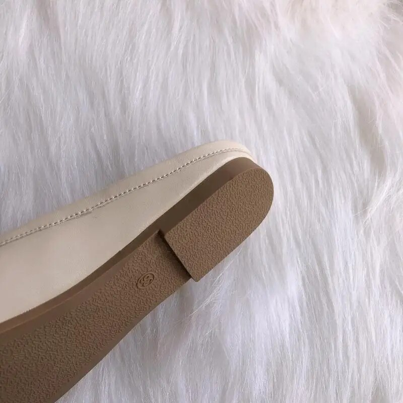 Pantofi Tabi Ninja pentru femei, din piele microfibră, confortabili, cu vârf despicat, cu fund moale, mocasini, slip, trotter pentru femei_voghion.com