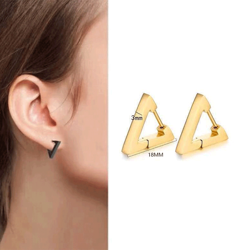 1 pora moteriškų pankroko stiliaus nerūdijančio plieno auskarų, gotikinio stiliaus_voghion.com