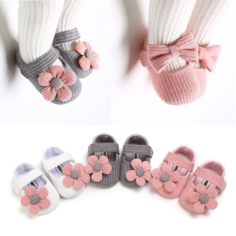 Weiche Sohle Blume Pre-Walking Niedlichen Stil Mädchen Baby Tuch Wanderschuhe_voghion.com