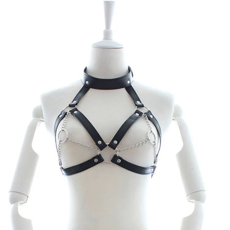 Set bondage 3 in 1 per donna, anello per la bocca, morsetti per capezzoli, imbracatura_voghion.com