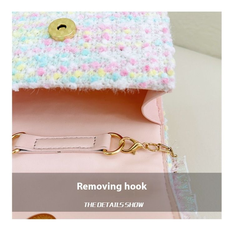 Andralyn Bērnu soma Modes plecu soma karikatūra Pearl Bow Crossbody Bag Mini Princess Zero Wallet_voghion.com