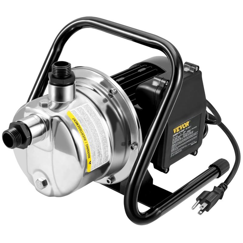 Pompa per pozzi d'acqua Jet Garden 1200GPH Ft Shallow 164 1.5HP Pompa portatile_voghion.com